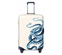 Alliya Octopus Housse de protection élastique pour valise de 45,7 à 81,3 cm, Noir , M