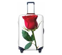 Alliya Red Rose Psd Housse de protection élastique pour valise de 45,7 à 81,3 cm, Noir , M