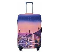 Alliya The Old Hollywood Housse de protection élastique pour valise de 45,7 à 81,3 cm, Noir , M