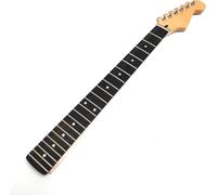 Alljita Manche de guitare à 22 frettes, touche en érable ou en palissandre, accordeurs 6R pré-installés, pour guitare Fender Stratocaster, pièces de rechange