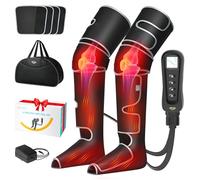 ALLJOY Appareil de Massage Jambes Pressothérapie, Masseur de Jambes avec Chaleur et Compression, Cadeau D'anniversaire pour Homme, Papa, Femme, Maman