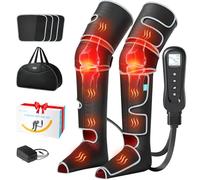 ALLJOY Appareil de Massage Jambes Pressothérapie, Masseur de Jambes avec Chaleur et Compression, Cadeau D'anniversaire pour Homme, Papa, Femme, Maman