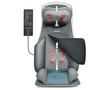 ALLJOY Siège Massant Shiatsu avec Compression et Roulement, Dos et Cou | Chaise Massage de pétrissage, Masseur de Dos Lombaire avec Chaleur,Cadeau Papa Maman Femme Homme