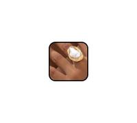 AllJunction Bague vintage en or épais avec grosses perles - Tendance - Grande nacre blanche - Bijou pour femme - Ne ternit pas, Large, Zinc, Aucune pierre précieuse