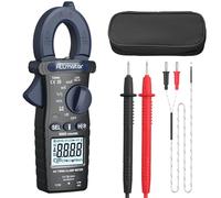 ALLmeter Pince Ampèremétrique Numérique 600 A TRMS 6000 Counts NCV Auto Ranging Multimetre Avec Lampe de poche Pour Tension DC/AC Courant AC Résistance Capacité Fréquence Continuité Température