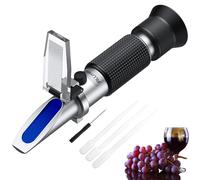 ALLmeter Réfractomètre Sucre pour vins de Raisin | Réfractomètre à main 0-40% Brix, 0-25% Alcool Potentiel - sucre, fruits, jus, vinification, maturité raisins