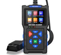 ALLmeter Valise de Diagnostic OBD-II avec Testeur de Batterie OBD2 Scanner Prend en Charge Le français, Indicateur Tricolore Raccourci Personnalisable, Cloud Printing, Écran Couleur HD 2,8 Pouce