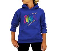 AllMonyba Sweat-Shirts pour Femmes Mode Zumba Imprimé Big Pocket Manches Longues avec Cordon de Serrage Sweat-Shirt Chemisier Casual Tops pour l’Automne Hiver