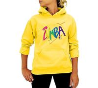 AllMonyba Sweat-Shirts pour Femmes Mode Zumba Imprimé Big Pocket Manches Longues avec Cordon de Serrage Sweat-Shirt Chemisier Casual Tops pour l’Automne Hiver