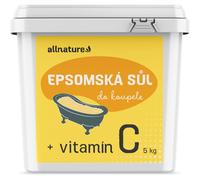 Allnature Epsom salt + vitamín C sel de bain à la vitamine C 5000 g