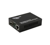 ALLNET ALL-MC104G-SFP1 Convertisseur Media Gigabit Ethernet 1000Base-T vers SFP Multimode/Monomode, 550m, Standards IEEE 802.3/u/ab/x/z, Noir