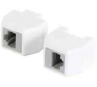 Allnet ALL-RJ45-Magnet Coupleur de sécurité RJ45, prise de raccordement, compatible PoE, jusqu'à 10 Go 193972 mâle, droit blanc