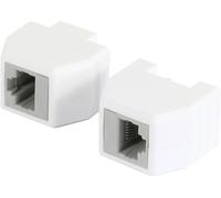 Allnet ALL-RJ45-Magnet_50er Coupleur de sécurité RJ45, prise de raccordement, compatible PoE, jusquà 10 Go 201008 mâle, droit blanc 50 pc(s)