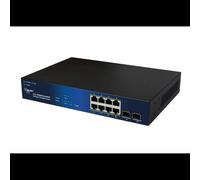 ALLNET ALL-SG8310V2PM Switch Gigabit Ethernet Géré 8 ports RJ45 PoE+ 2 SFP, QoS, VLAN, Routage IP, ACL, IGMP, IPv4/IPv6, CPU Realtek, Noir