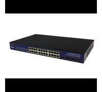 ALLNET ALL-SG8428V2FPM-10G Switch Géré L2 24x Gigabit Ethernet RJ-45 + 4x SFP+ 10G, PoE+ 400W, 128 Gbit/s, VLAN, QoS, Montage en Rack