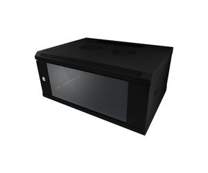 ALLNET ALL-SMC6406SCHWARZ Rack Mural 6U Acier Noir 600x450x370mm Charge Max 50kg avec Verrouillage ompatible 19"