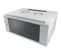 ALLNET ALL-SMC6412GRAU Rack Mural 12U Acier Gris 600x450mm Charge Max 50kg avec Verrouillage des Touches, Compatible 19 pouces