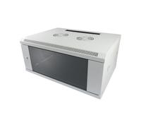 ALLNET ALL-SMC6604GRAU Rack Mural 4U 600x600mm Gris Acier Charge Max 50kg avec Verrouillage Clé, Refroidissement Passif, Format 19"