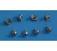Allnet Befestigungssetkäfigmuttern100-pack M6 Mit Metall-rosette