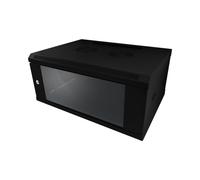 ALLNET Rack Mural 12U Acier Noir 600x450mm Charge Max 50kg avec Serrure à Clé, Refroidissement Passif, Compatible 19", Poids 21kg, Modèle ALL-SMC6412SCHWARZ