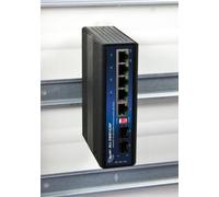 ALLNET Switch industriel non administré 4 ports Gigabit HPoE +2x SFP + 1x TX HUT/DIN-Rail ALL-SWI8142BPSwitch industriel Gigabit Ethernet, 4x 10/100/1000TX, 2x100/1000X SFP Slot, 4x PoE IEEE802.3af/at