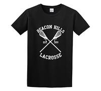 Allntrends Bacon Hills Lacrosse Player Name and Number Men Simple Tshirt Black XXL