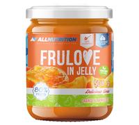 ALLNUTRITION Frulove In Jelly Apricot & Orange - 80% de Fruits - Confiture Gelée Sans Sucre - Sans Gluten - Collation Saine - Friandises Hypocaloriques - Végan - 500 g