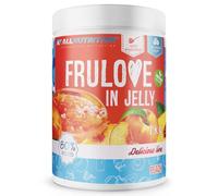 ALLNUTRITION Frulove In Jelly Peach - 80% de Fruits - Confiture Gelée Sans Sucre - Sans Gluten - Collation Saine - Friandises Hypocaloriques - Végan - 1000 g