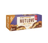 ALLNUTRITION Nutlove Cookies Gâteaux sans Sucre Ajouté - Biscuits au Chocolat au Lait Fourrés aux Cacahuètes et au Caramel - Friandises Hypocaloriques - 1 Boîte x 128 g