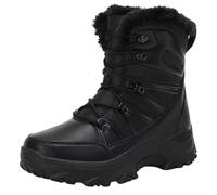Alloaone Bottes de neige en polyuréthane pour homme avec doublure antidérapante pour la chaleur et la protection, Noir , 45 EU