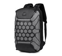 Alloaone Hommes 15,6 Pouces Ordinateur Portable Sac À Dos Collège Étudiant Cartable USB Charge Sacs À Dos Étanches Sac Gray