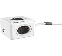Allocacoc 1406GY/DEEUPC 4AC outlet(s) 1.5m Gris, Blanc multiprise - multiprises (1,5 m, Gris, Blanc)
