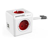 Allocacoc 2402RD/FREUPC Intérieur 4AC Outlet(s) 1.5m Rouge, Blanc multiprise - Multiprises (Intérieur, 1,5 m, 4 Sortie(s) CA, Type E (FR), Rouge, Blanc, CE, KEMA FR)