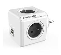 Allocacoc Bloc multi-prises PowerCube original USB Type E (Gris)