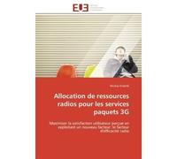 Allocation de ressources radios pour les services paquets 3G Maximiser la satisfaction utilisateur perçue en exploitant un nouveau facteur: le facteur d'efficaci - Nicolas Enderlé - Universitaires Eur