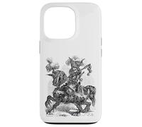 Alloces Un Soldat à tête de Lion Qui crache Le feu sur Un Cheval Coque pour iPhone 13 Pro