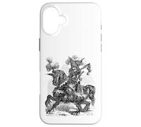 Alloces Un Soldat à tête de Lion Qui crache Le feu sur Un Cheval Coque pour iPhone 16 Plus