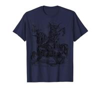 Alloces Un Soldat à tête de Lion Qui crache Le feu sur Un Cheval T-Shirt