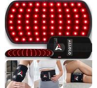 ALLOLO - Thérapie de lumière rouge pour le corps, compteur LED 3 en 1 avec télécommande et minuteur, thérapie de lumière infrarouge de 32 x 16 cm, 660 nm et 850 nm pour le soulagement de la douleur