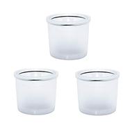 ALLOMN Capsules Réutilisables de Capsule de Café, 3 PCS Filtre à Café Concentré Italien à Capsules Compatible avec la Machine à Café ILLY pour illy y3, x8, y5milk, y1.1, y5, x7.1, x9 (Transparent)