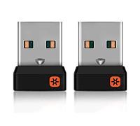 ALLOMN Lot de 2 adaptateurs récepteur Bluetooth sans Fil USB vers USB 2,4 GHz Ultra Stable WiFi Nano récepteur Dongle pour Unifying Clavier sans Fil K230 K330 K350 K360 K520, 6 canaux 6 mm