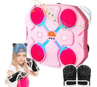 ALLOMN Music Boxing Machine, Smart Music Boxing Machine Experience Con Luci a LED, L'attrezzatura per Punzonatura Bluetooth Intelligente i Cuscinetti per Punzonatura per Bambini e Adulti
