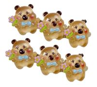 alloneslife 1 paire de barrettes à cheveux en résine de dessin animé avec joli motif animal, barrettes à cheveux pour enfants pour tenues quotidiennes (petite fleur Kapiba)