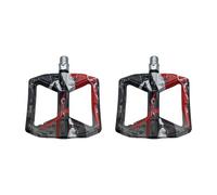 alloneslife 1 paire de pédales de cyclisme à roulement en tube de carbone haute résistance plate-forme large pour exploration en plein air vélo arc-en-ciel