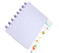 alloneslife 1 pièce cahiers à couverture rigide technologie de reliure à spirales Pages résistantes déchirures cahiers portables pour les voyageurs étudiants prise de notes