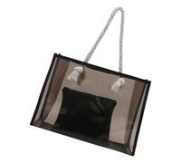 alloneslife À Main Des Aisselles Main La Mode All-Match Stadium Capacité D'épaule Clean Pour Les Femmes Quotidiennes Aaisset Capacité Clear Handsbag Avec Des Poignées De Corde