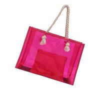 alloneslife À Main Des Aisselles Main La Mode All-Match Stadium Capacité D'épaule Clean Pour Les Femmes Quotidiennes Aaisset Capacité Clear Handsbag Avec Des Poignées De Corde