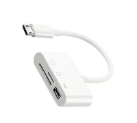 alloneslife Adaptateur USB C Lecteur De Carte Mémoire pour Un Rapide Fichiers Accès Facile Fichiers Connexion Périphériques Claviers Lecteur Carte C