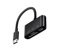 alloneslife Adaptateur USB C Lecteur De Carte Mémoire pour Un Rapide Fichiers Accès Facile Fichiers Connexion Périphériques Claviers Lecteur Carte C