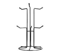 alloneslife Arbre à tasses en acier carbone, peu encombrant, fixé, Black | Acier carbone avec 6 crochets stables pour l ' organisation de la cuisine et une utilisation pratique dans